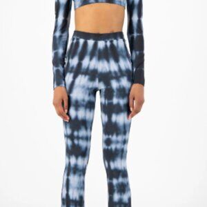 Daily Paper womens' Blue Shibori Reflare Pants Size XS